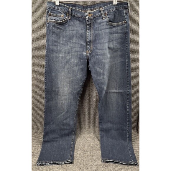 Wrangler Jeans Men 40x32 Blue Denim Pants Straight Leg Cotton Regular Fit Mexico - Picture 3 of 16